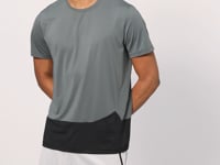 Breathable Textured Thin Flexible Standard Fit Men's Performance T-Shirt - 88383