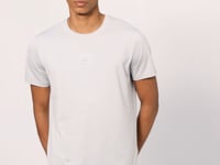 Stone Polyester Breathable Textured Thin Flexible Standard Fit Men's Performance T-Shirt - 88387
