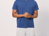 Parliament Polyester Breathable Textured Thin Flexible Standard Fit Men's Performance T-Shirt - 88388