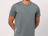 Breathable Textured Thin Flexible Standard Fit Men's Performance T-Shirt - 88388