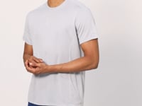 Breathable Textured Thin Stretch Standard Fit Men's Performance T-Shirt - 88390