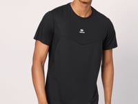 Black Polyester Breathable Textured Thin Flexible Standard Fit Men's Performance T-Shirt - 88391