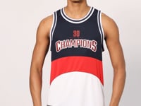 White Polyester Breathable Textured Thin Flexible Standard Fit Men's Basketball Singlet - 88395