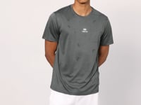 Breathable Polyester Jacquard Thin Flexible Standard Fit Men's Performance T-Shirt - 88397