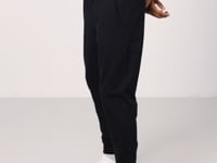 Navy Blue Cotton Soft Textured Standard Fit Embroidered Men's Tracksuit Bottom - 82133