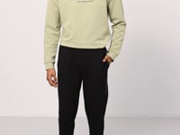 Khaki - Black Cotton Thick Soft Textured Comfort Fit Printed Men's Tracksuit Set - 85253