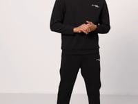 Cotton Thick Soft Textured Comfort Fit Embroidered Men's Tracksuit Set - 85254