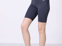 Anthracite Polyester Flexible Standard Fit Performance Women's Biker Tights - 91013