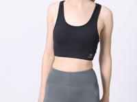 Black Back Detailed Slim Fit U Collar Women's Sports Bustier - 97120