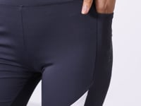 Anthracite Polyester Flexible Standard Fit Performance Women's Biker Tights - 91012