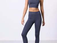 Anthracite Polyester Flexible Standard Fit Performance Women's Tights Set - 95333