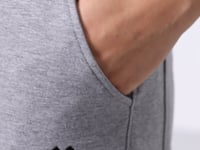 Grey Melange High Waist Comfort Fit Classic Leg Women's Tracksuit Bottom - 94185