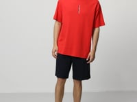 Fiesta Navy Blue Cotton Thick Soft Textured Oversize Fit Basic Men's Shorts Set - 85258