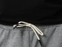 Grey Melange Cotton Thick Soft Textured Standard Fit Basic Men's Shorts - 81277