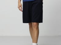Navy Blue Cotton Thick Soft Textured Standard Fit Basic Men's Shorts - 81278