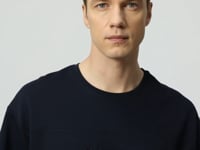 Navy Blue Cotton Thick Soft Textured Oversize Fit Basic Men's Tracksuit Set - 85261