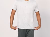 Stone Polyester Breathable Jacquard Thin Flexible Standard Fit Men's Performance T-Shirt - 88397