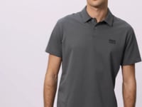 Cotton Right Thick Soft Textured Polo Collar Oversize Fit Basic Men's T-Shirt - 88381
