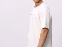 Ecru 100% Cotton Thick Soft Textured Oversize Fit Printed Men's T-Shirt - 88357