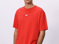 Fiesta 100% Cotton Thick Soft Textured Oversize Fit Printed Men's T-Shirt - 88357