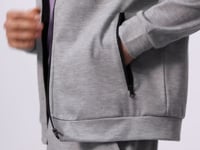 Textured Gray Surface Standard Fit Embroidered Men's Tracksuit Set - 85248