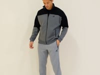 Grey Melange Laced Men's Tracksuit Bottom - 82110