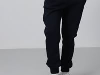 Navy Blue Cotton Thick Fleece-Lined Soft Textured Standard Fit Embroidered Boys' Tracksuit Bottom - 11224