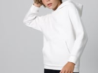 Ecru Cotton Thick Fleece-Lined Soft Textured Standard Fit Printed Boys' Sweatshirt - 11215
