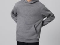 Grey Melange Cotton Thick Fleece-Lined Soft Textured Standard Fit Printed Boys' Sweatshirt - 11215