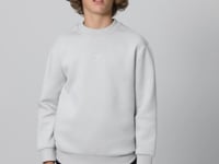 Stone Washed Thick Fleece-Lined Soft Textured Standard Fit Embroidered Boys' Sweatshirt - 11232