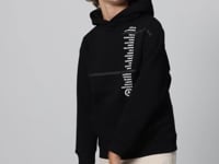 Black Cotton Thick Fleece-Lined Soft Textured Standard Fit Printed Boys' Sweatshirt - 11239