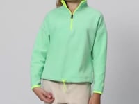 Forest Green Thick Soft Textured Standard Fit Embroidered Fleece Girls' Sweatshirt - 75151