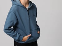 Forest Green Cotton Thick Fleece-Lined Soft Textured Standard Fit Embroidered Boys' Sweatshirt - 11244