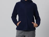 Indigo Thick Soft Textured Standard Fit Embroidered Fleece Girls' Sweatshirt - 75152