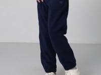 Indigo Thick Soft Textured Standard Fit Embroidered Fleece Girls' Tracksuit Bottom - 75155