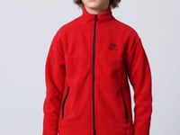 Red Thick Soft Textured Standard Fit Embroidered Fleece Boys' Sweatshirt - 11223