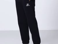 Navy Blue Cotton Thick Fleece-Lined Soft Textured Standard Fit Printed Boys' Tracksuit Bottom - 11225
