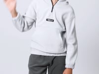 Thick Stone Soft Textured Standard Fit Embroidered Fleece Boys' Sweatshirt - 11230