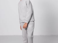 Stone Cotton Thick Fleece-Lined Soft Textured Standard Fit Printed Boys' Tracksuit Set - 11253