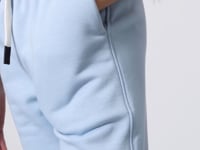 Light Blue Cotton Fleece-Lined Soft Textured Standard Fit Embroidered Girls' Tracksuit Bottom - 75158