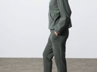 Thick Soft Textured Hooded Oversize Embroidered Fleece Women's Tracksuit Set -95338