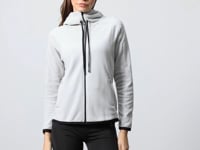 Stone Thick Soft Textured Hooded Standard Fit Embroidered Fleece Women's Sweatshirt -97287