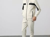 Textured Surface Standard Fit Embroidered Men's Tracksuit Set - 85248