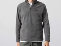 River Dark Grey Stand Collar Men's Fleece Sweatshirt - 88310