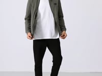 Khaki - Black Jogger Tracksuit Set - 85178