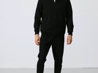Anton Black Jogger Tracksuit Set - 85178