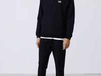 Herbert Navy Blue Thick Collar Tracksuit Set - 85233