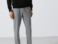Brad Grey Melange Standard Mold Men's Tracksuit Bottom - 84955