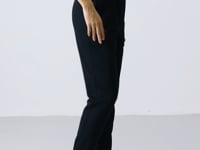 Navy Blue Compact Cotton Thick Smooth Textured Standard Fit Women's Tracksuit Bottom - 94660