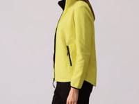 Lemon Print Collar Zippered Comfort Fit Women's Fleece Sweatshirt - 97173